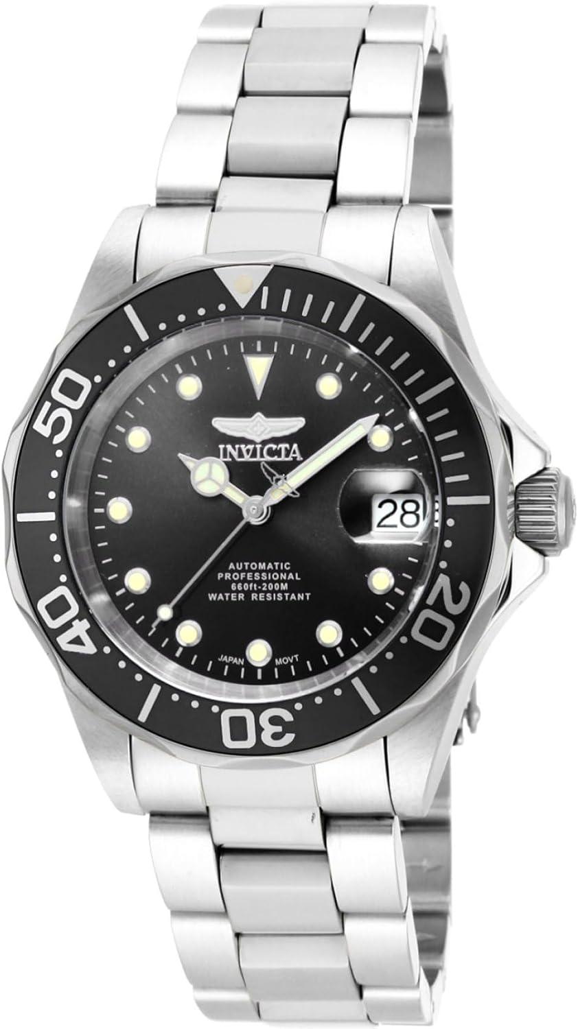 Invicta Men's 17039 Pro Diver Automatic 3 Hand Black Dial Watch