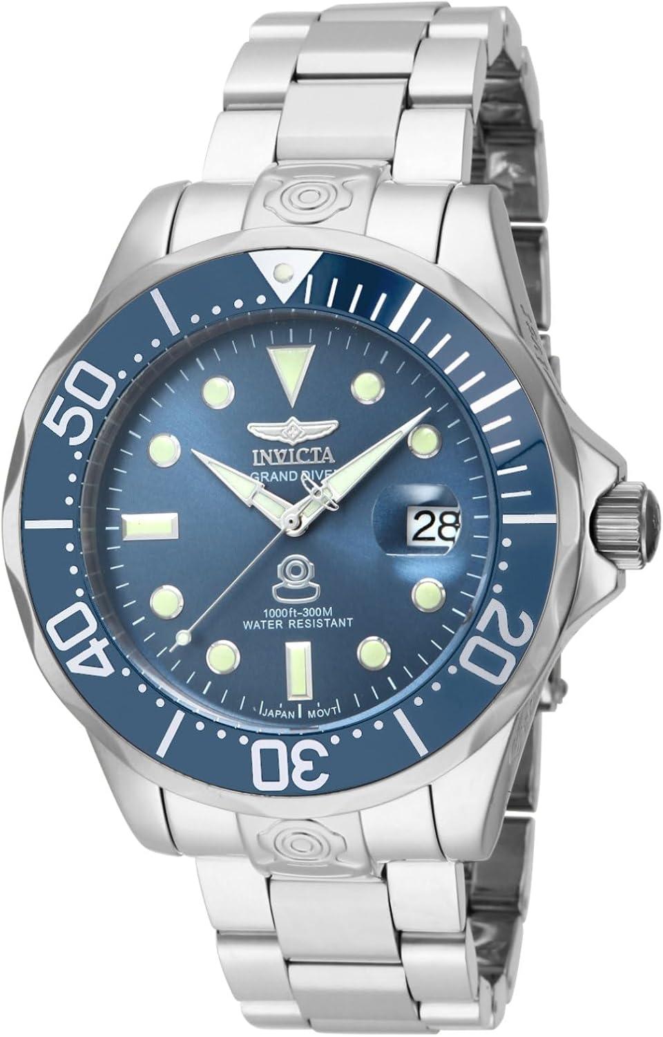 Invicta 16036 47mm Grand Diver Automatic Stainless Steel Bracelet Watch