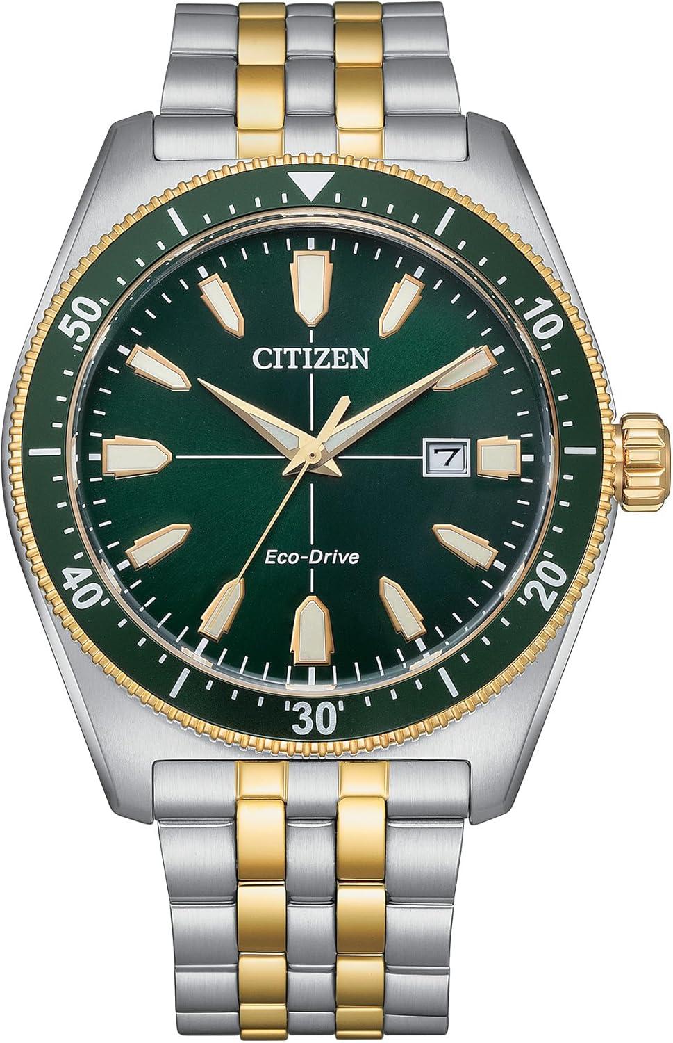 Citizen Eco-Drive Men's Sport Casual Brycen Two-Tone Gold Stainless Steel Watch