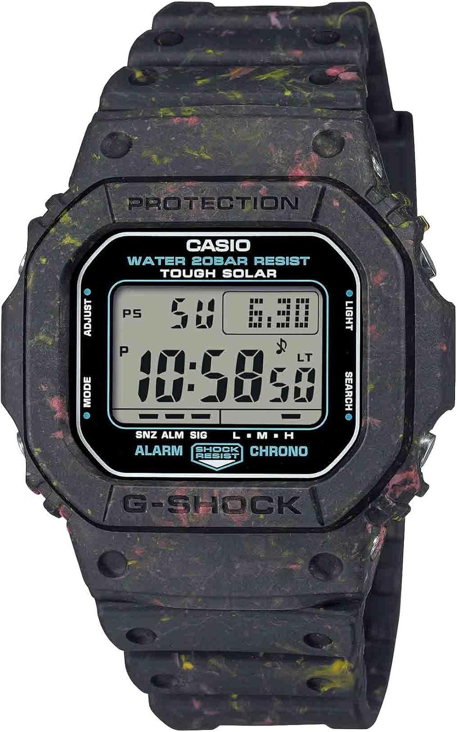 CASIO G-Shock Recycled Resin Multicolor Digital Watch G5600BG-1
