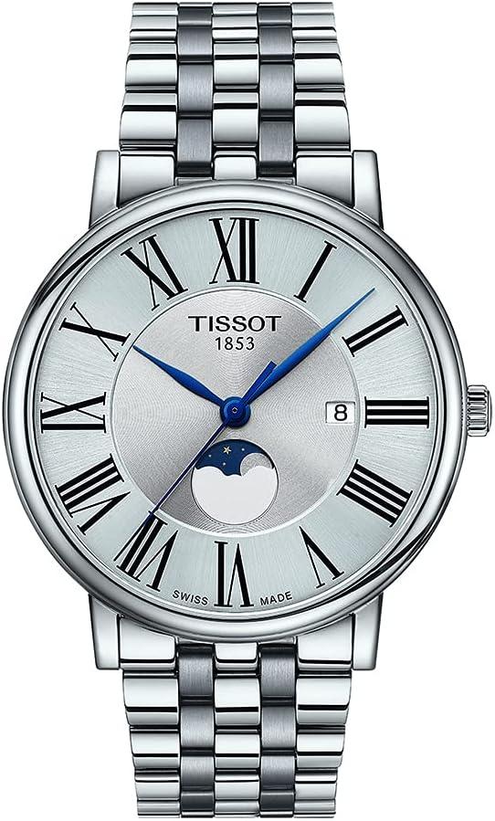 Tissot Men's Carson Premium Gent Moonphase 316L Stainless Steel Watch