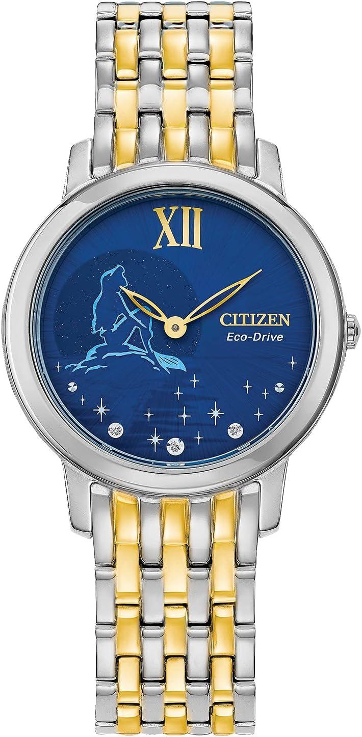 Citizen Eco-Drive Ladies' Disney Princess Ariel "Sea the Real Me" Two Tone Gold Tone Diamond Watch