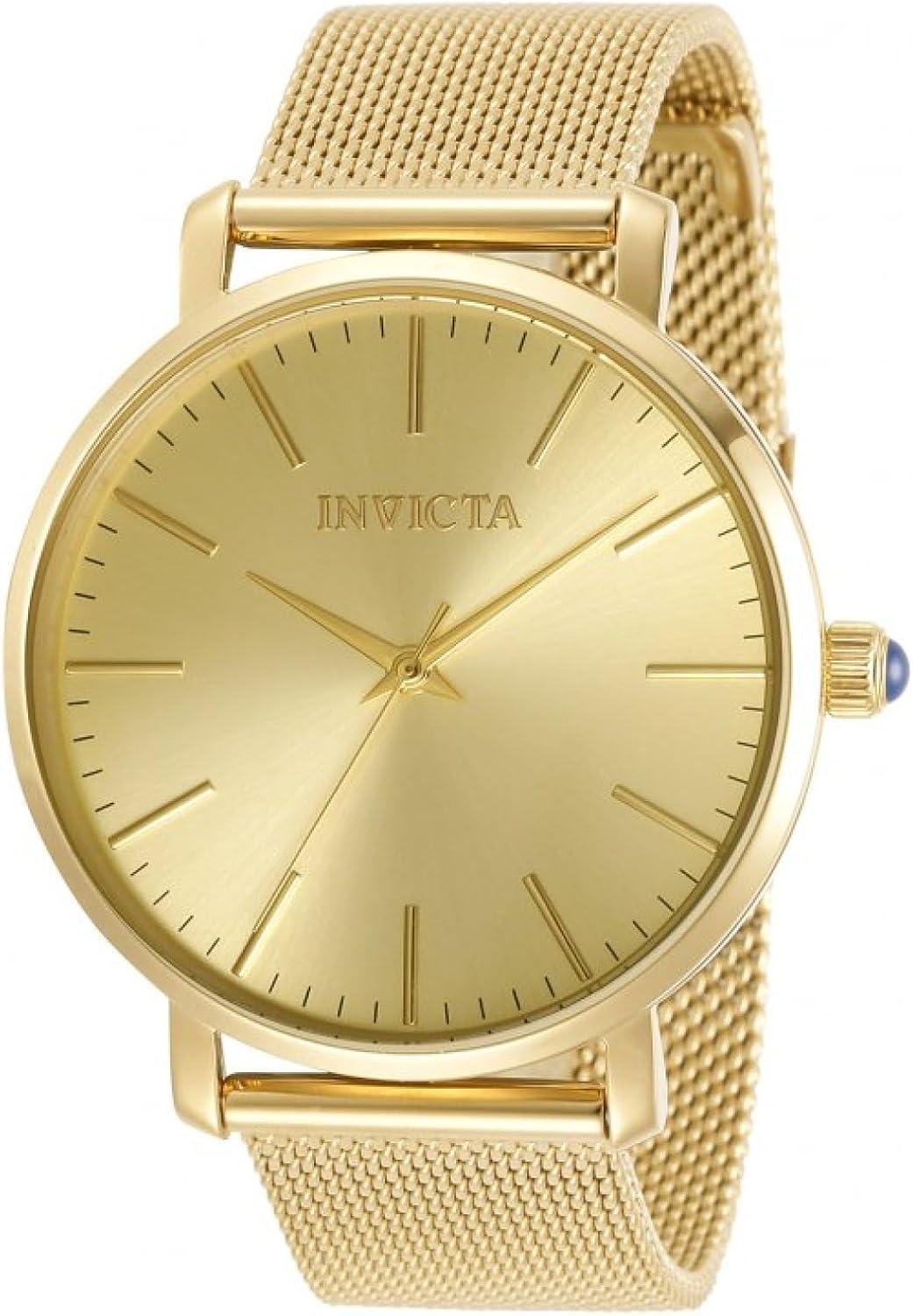 Invicta Women's Angel Quartz Watch with Stainless Steel Strap, Gold - Model 31071