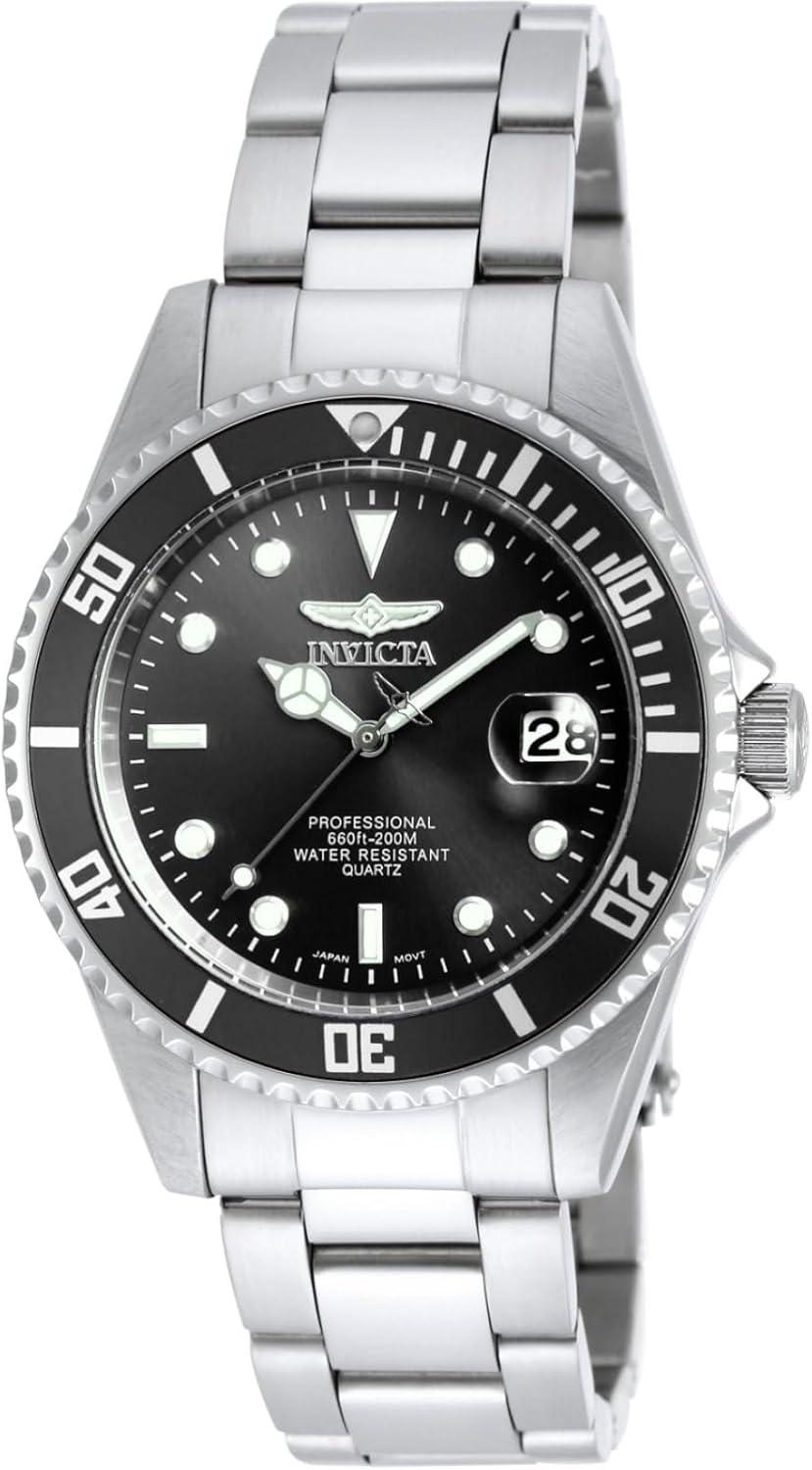 Invicta Men's 8932OB Pro Diver Analog Display Quartz Silver Watch