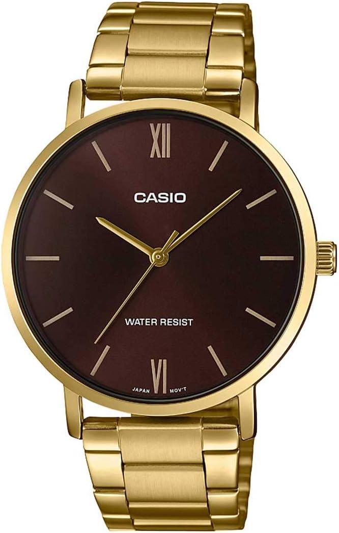 Casio MTP-VT01G-5B Men's Gold Tone Stainless Steel Minimalistic Watch
