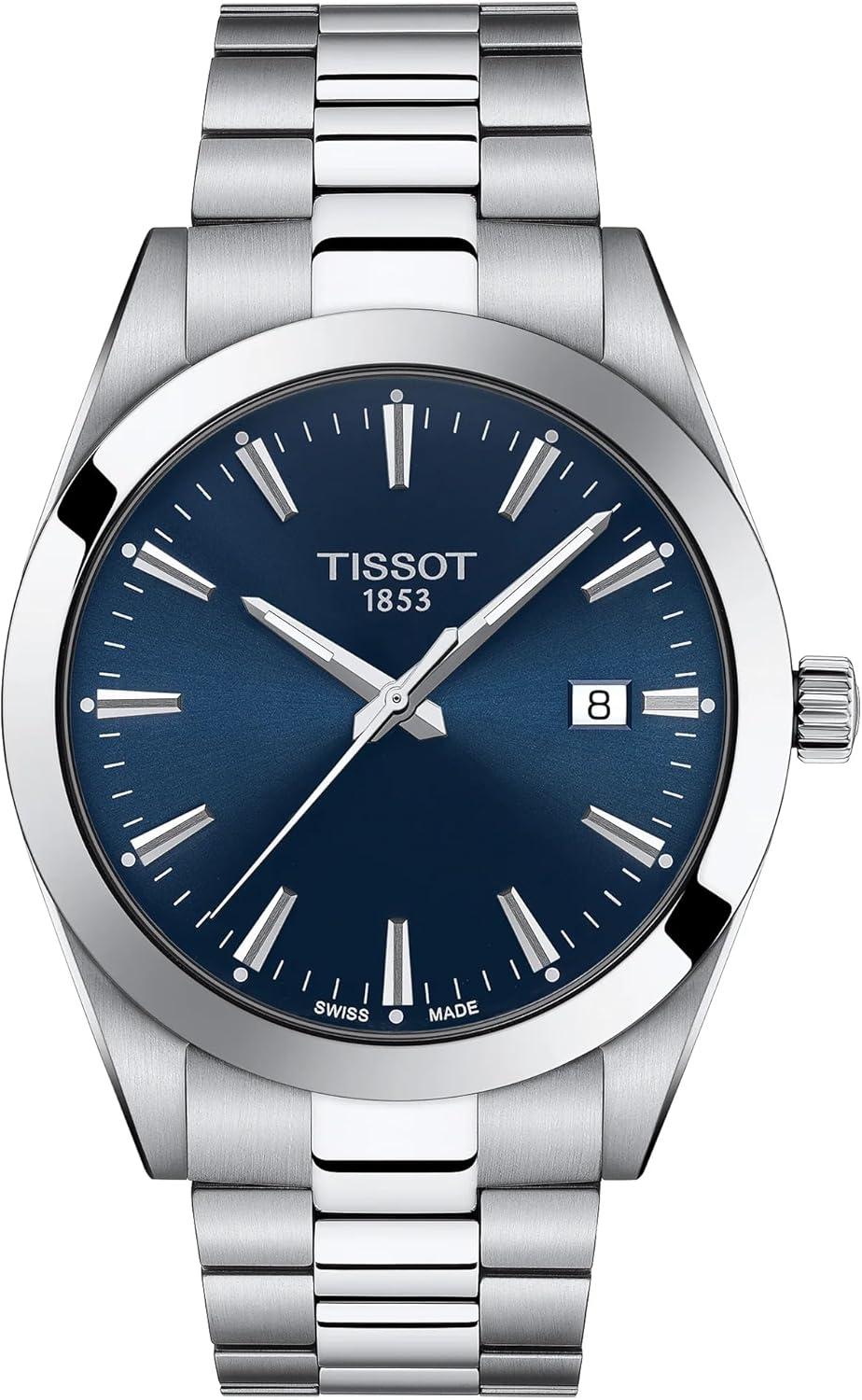 Tissot Men's Gentleman Stainless Steel Dress Watch Grey T1274101104100