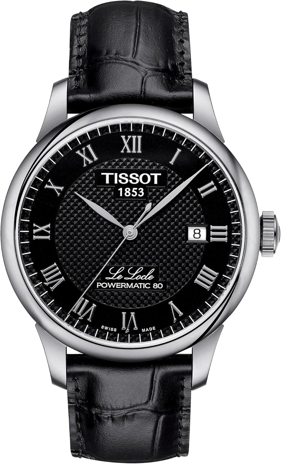 Tissot Men's Le Locle Stainless Steel Dress Watch Black T0064071605300