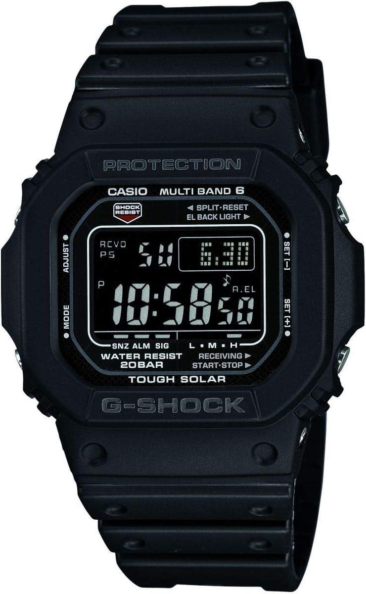 Casio G-Shock Unisex Watch in Resin with Solar Power and Snooze Feature