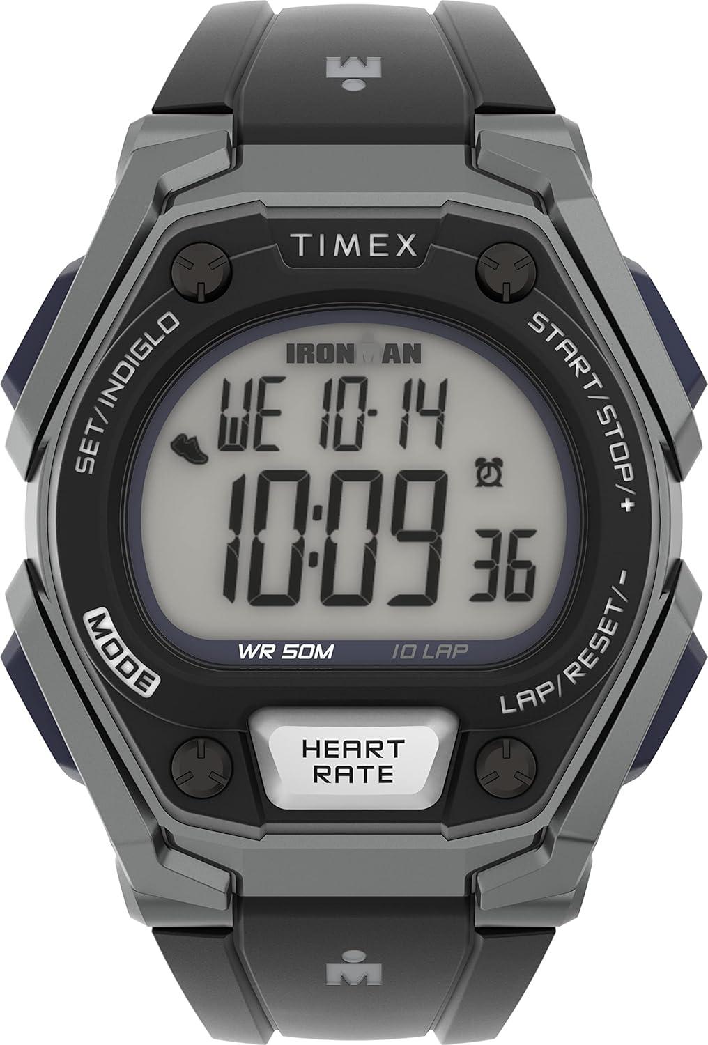 Timex Men's Ironman Triathlon Classic 43mm Watch - Black Strap with Gray Accents