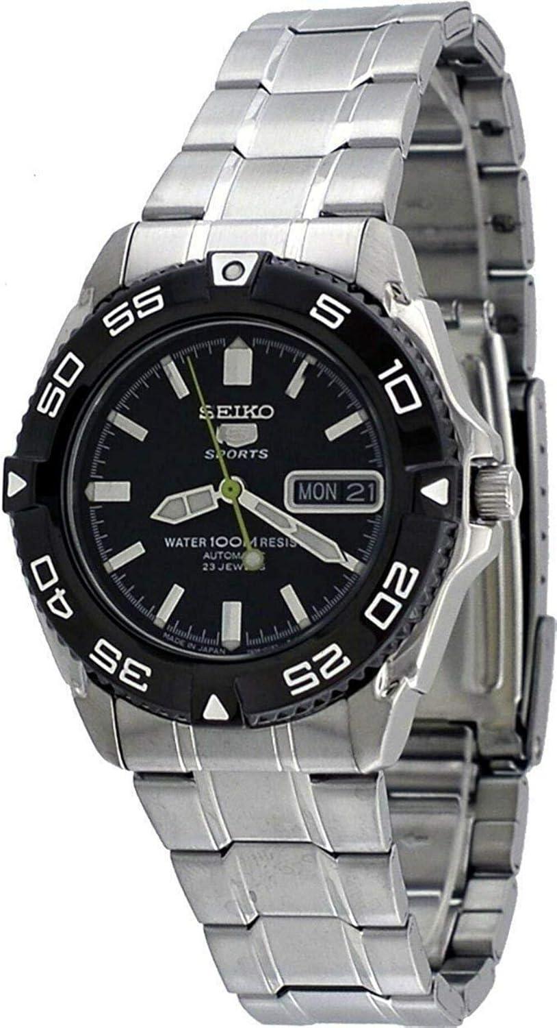 Seiko 5 Sports Automatic Black Dial Men's Watch SNZB23J1