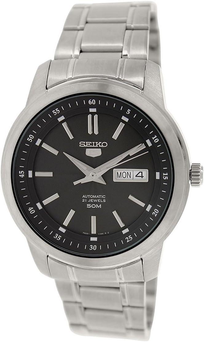 SEIKO 5 Automatic Black Dial Men's Watch SNKM87