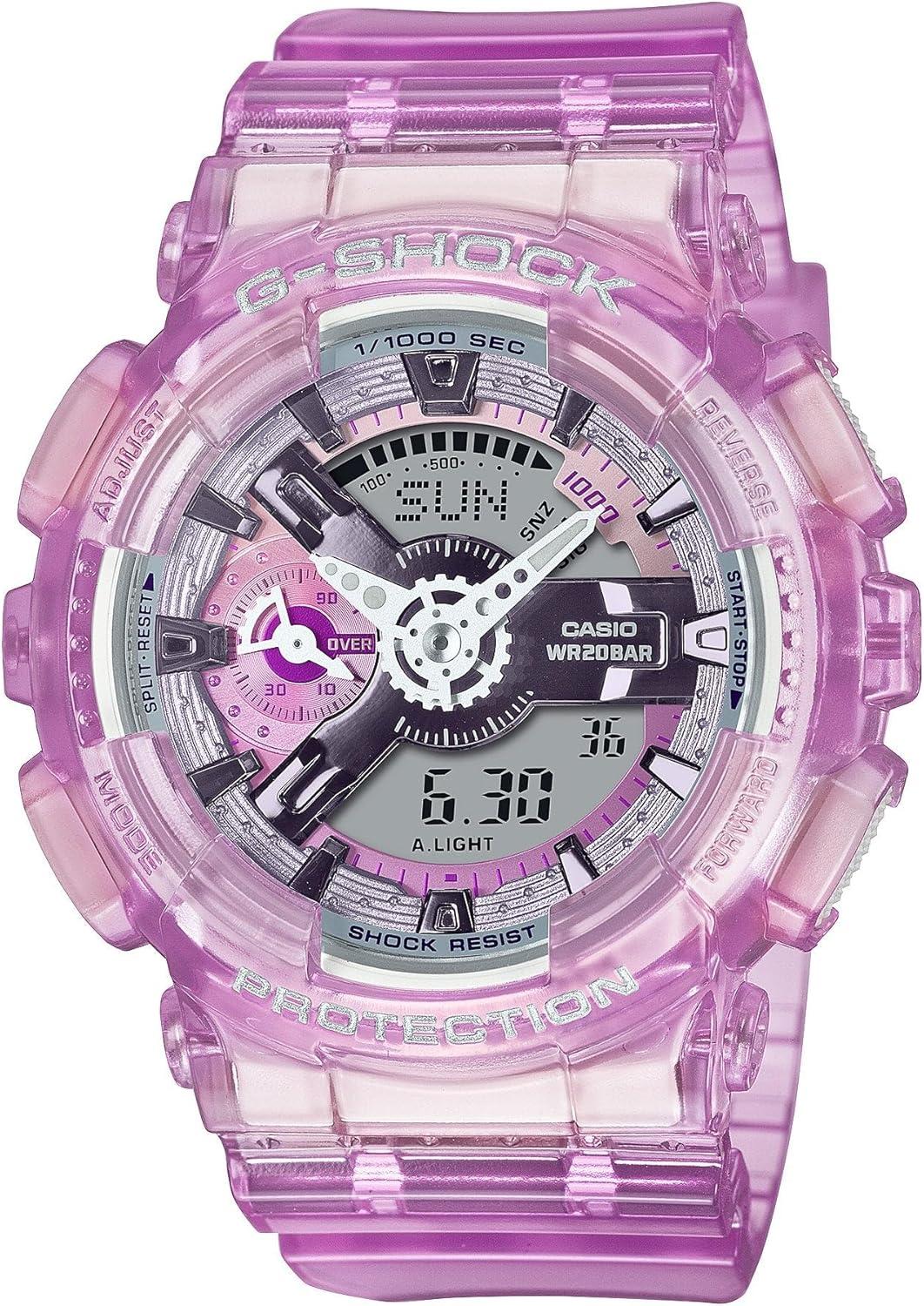 G-Shock Casio GMAS110VW-4A Translucent Skeleton Pink Analog-Digital Watch