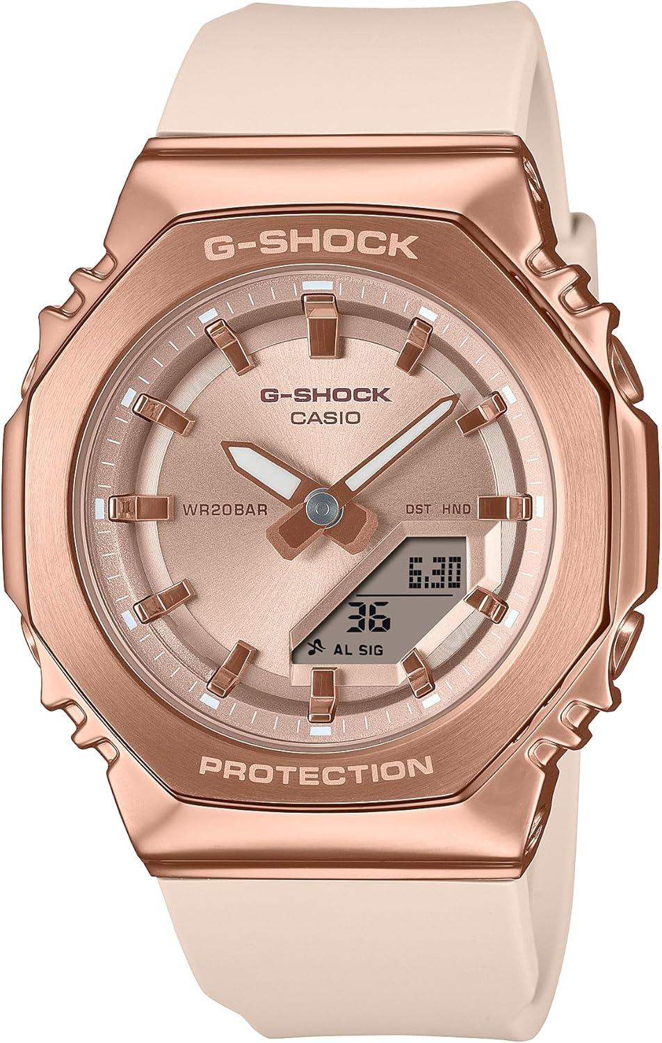 Casio G-Shock Pink Gold Octagonal Women's Watch GMS2110PG-4A