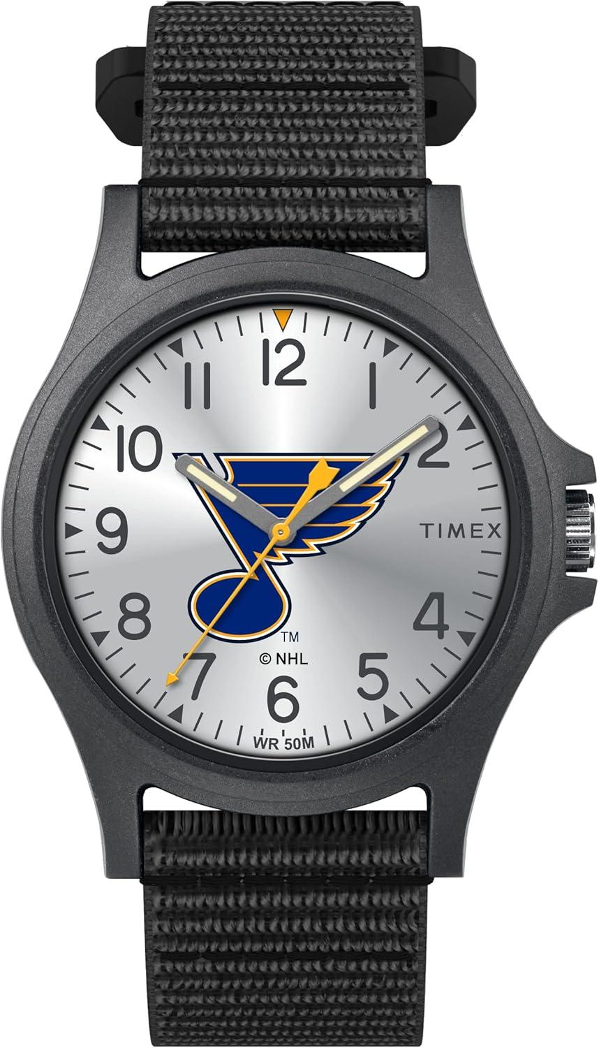 Timex Men's NHL Pride 40mm Watch – Saint Louis Blues with Black FastWrap Strap