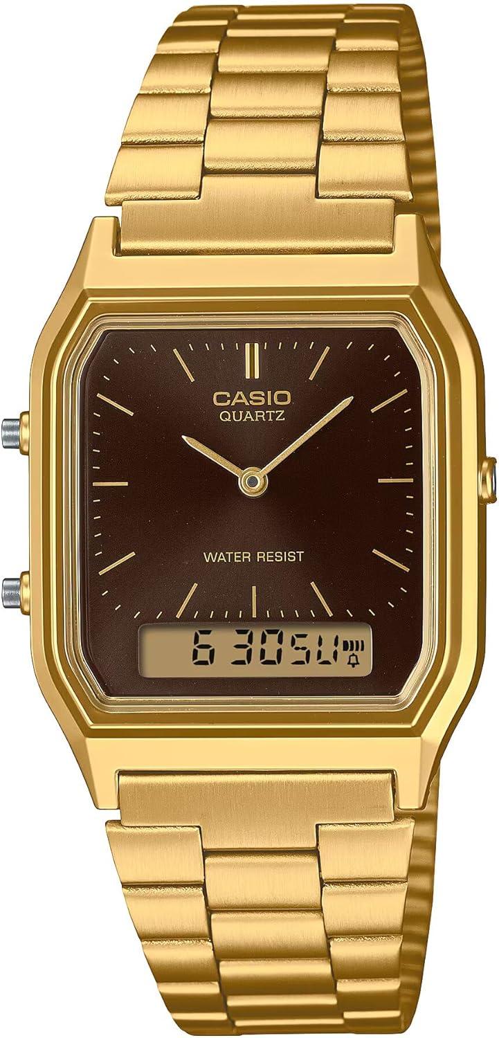 Casio Men's Analog Watch with Stainless Steel Strap AQ-230GA-5AMQYDF