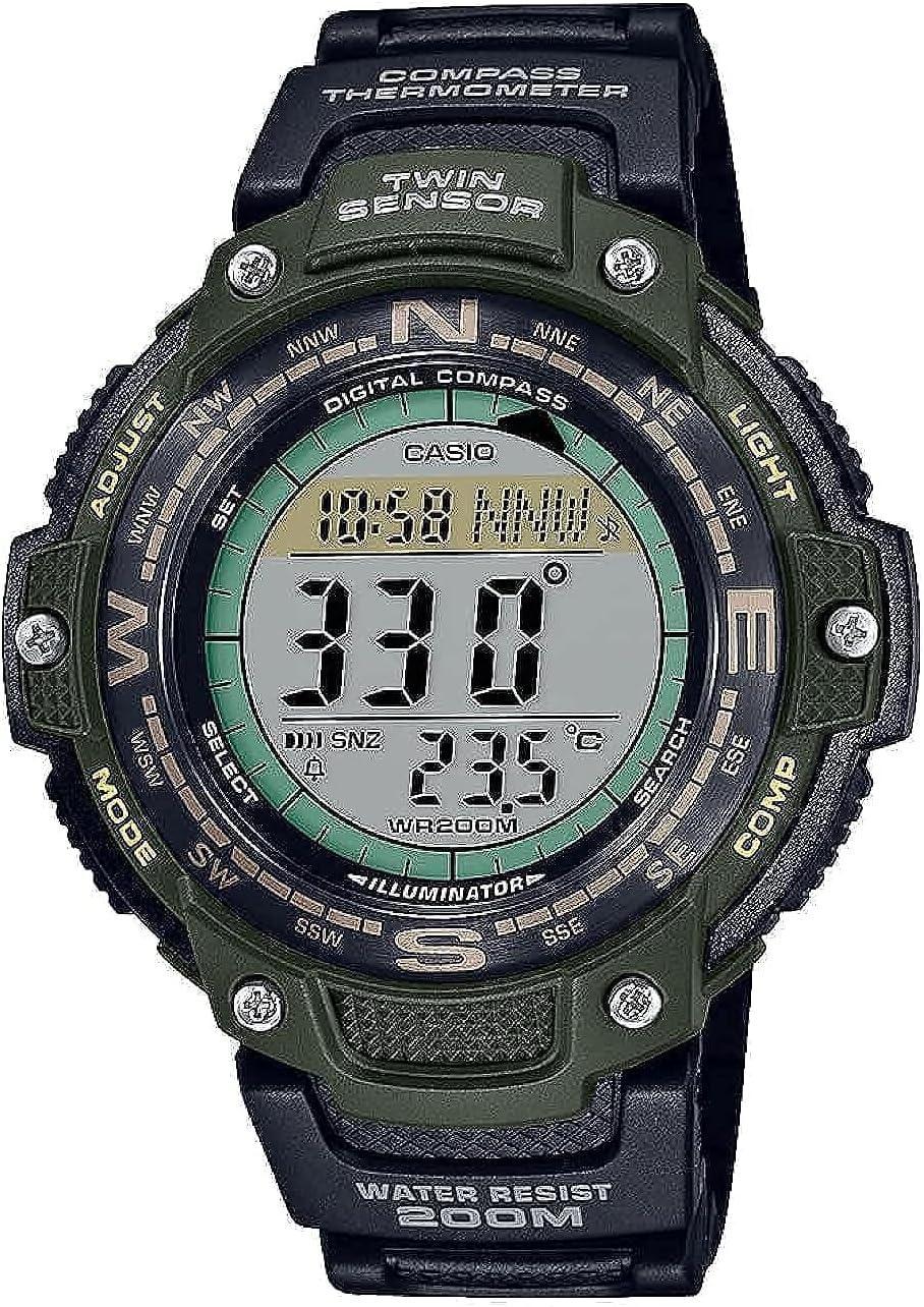 Casio Twin Sensor World Time 200M Water Resistant Digital Compass Watch