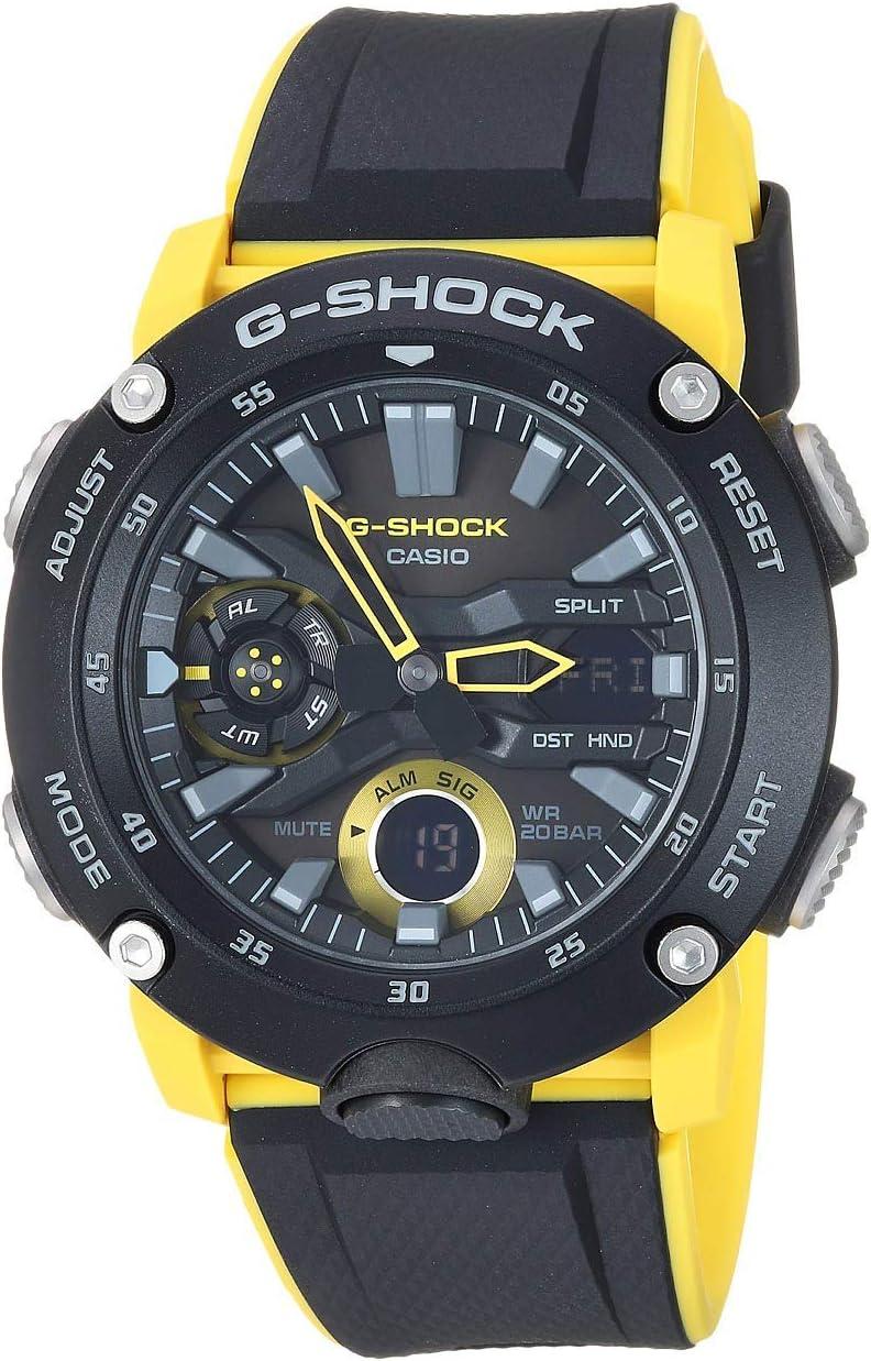 Casio GA2000-1A9 G-Shock Men's Watch - Black/Yellow 51.2mm