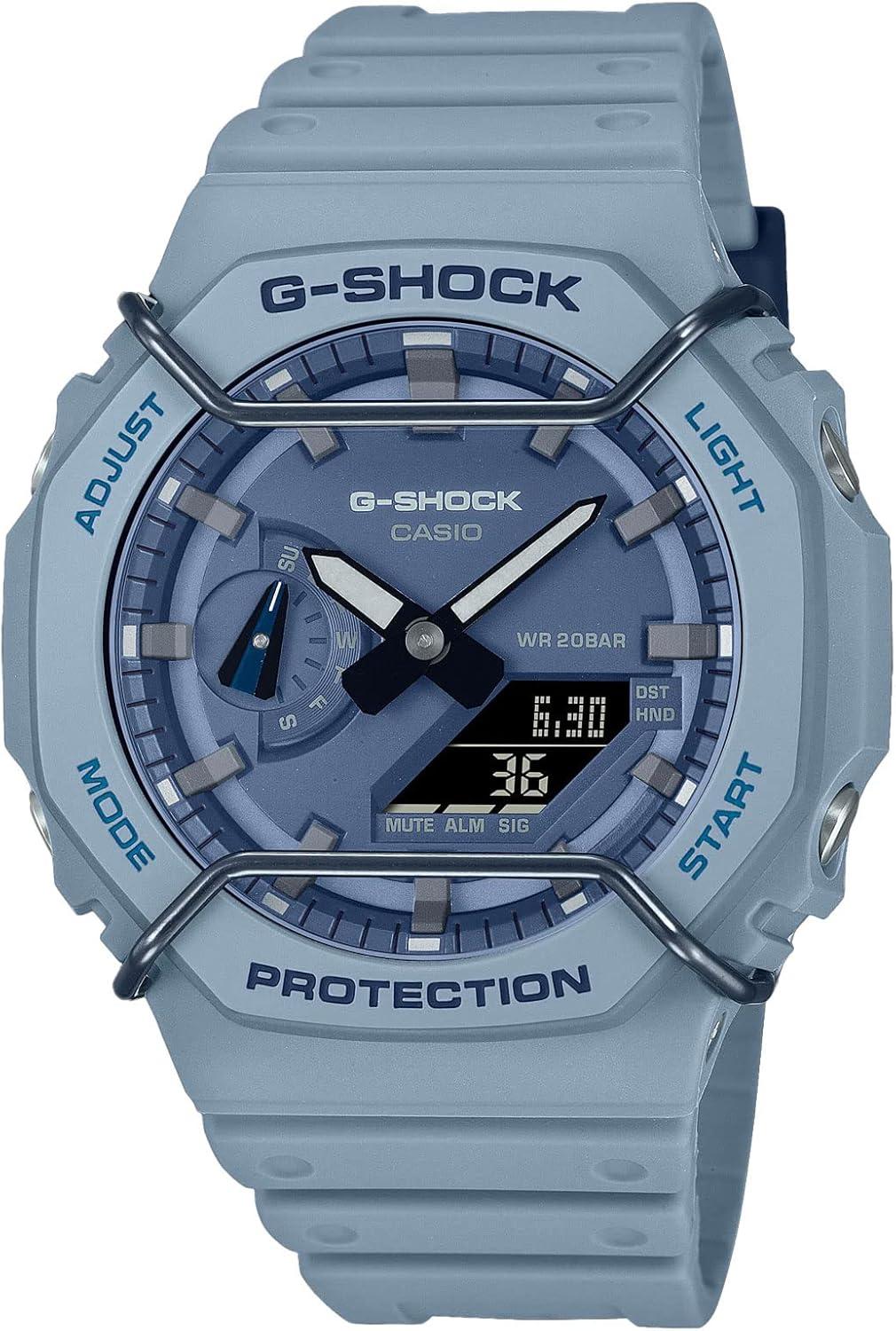 G-Shock GA2100PT-2A Tone-on-Tone Wire Face Casioak Blue - Men's Watch