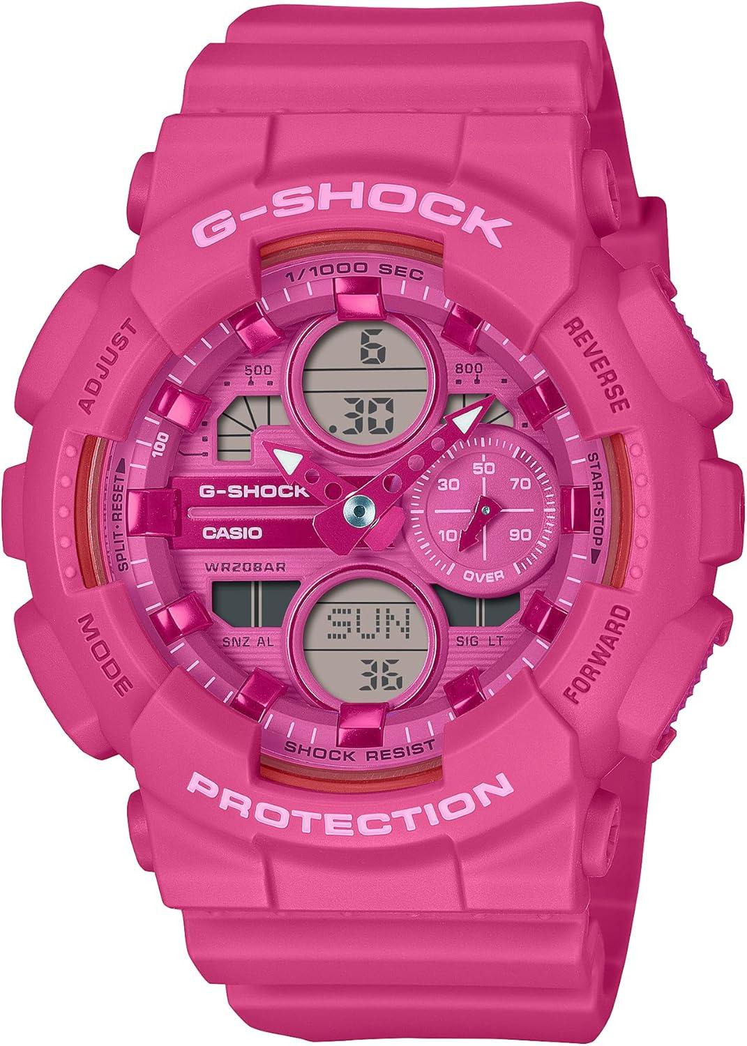 Casio G-Shock Power Pink Analog-Digital Womens Watch GMAS140PP-4A