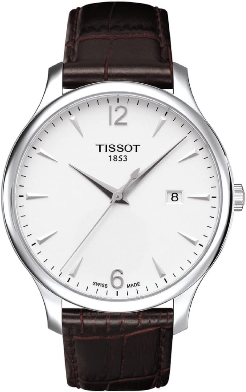 Tissot Men's Tissot Tradition Stainless-Steel Dress Watch Brown T0636101603700