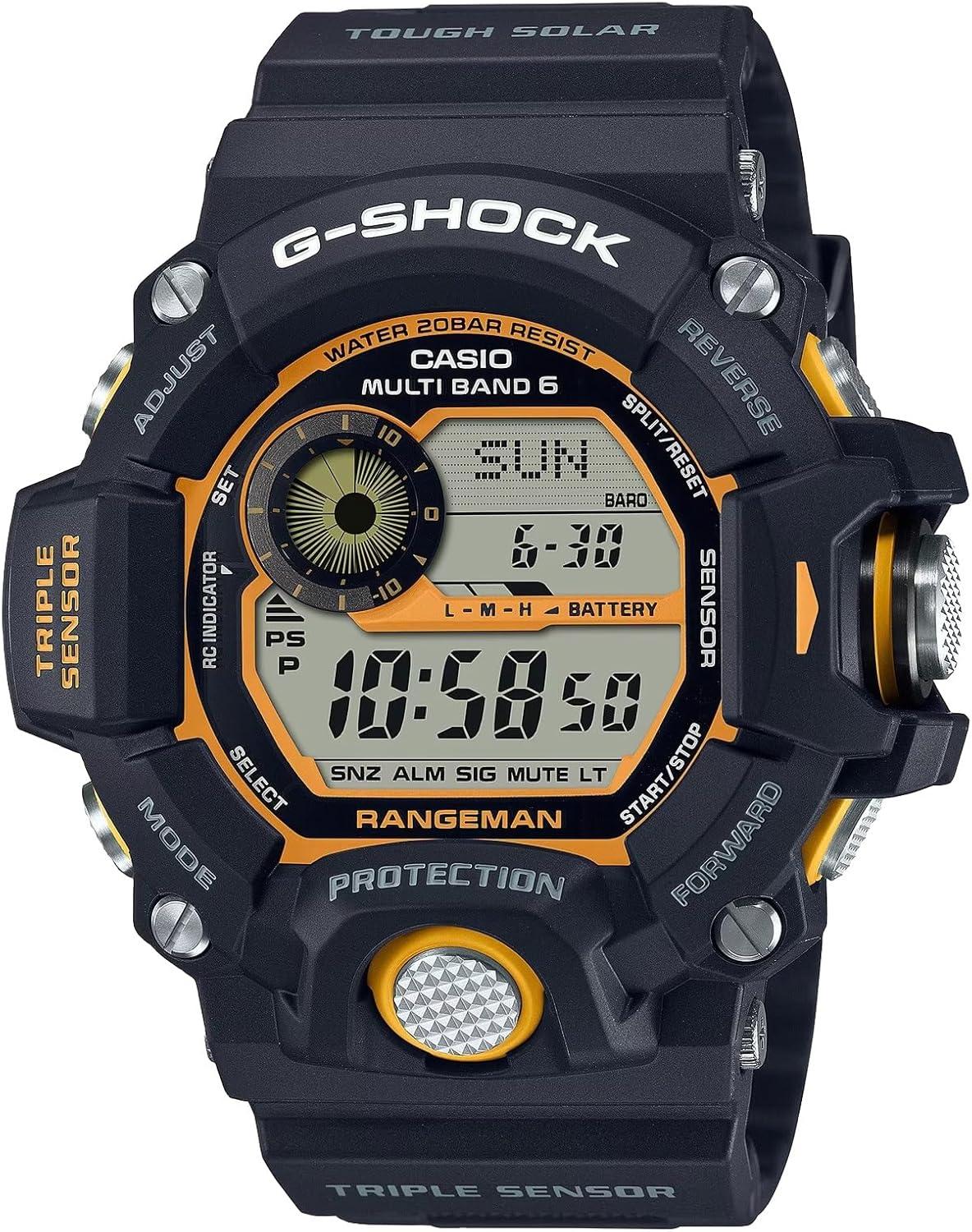G-Shock GW9400Y-1 Rangeman Atomic Solar Yellow Black Watch