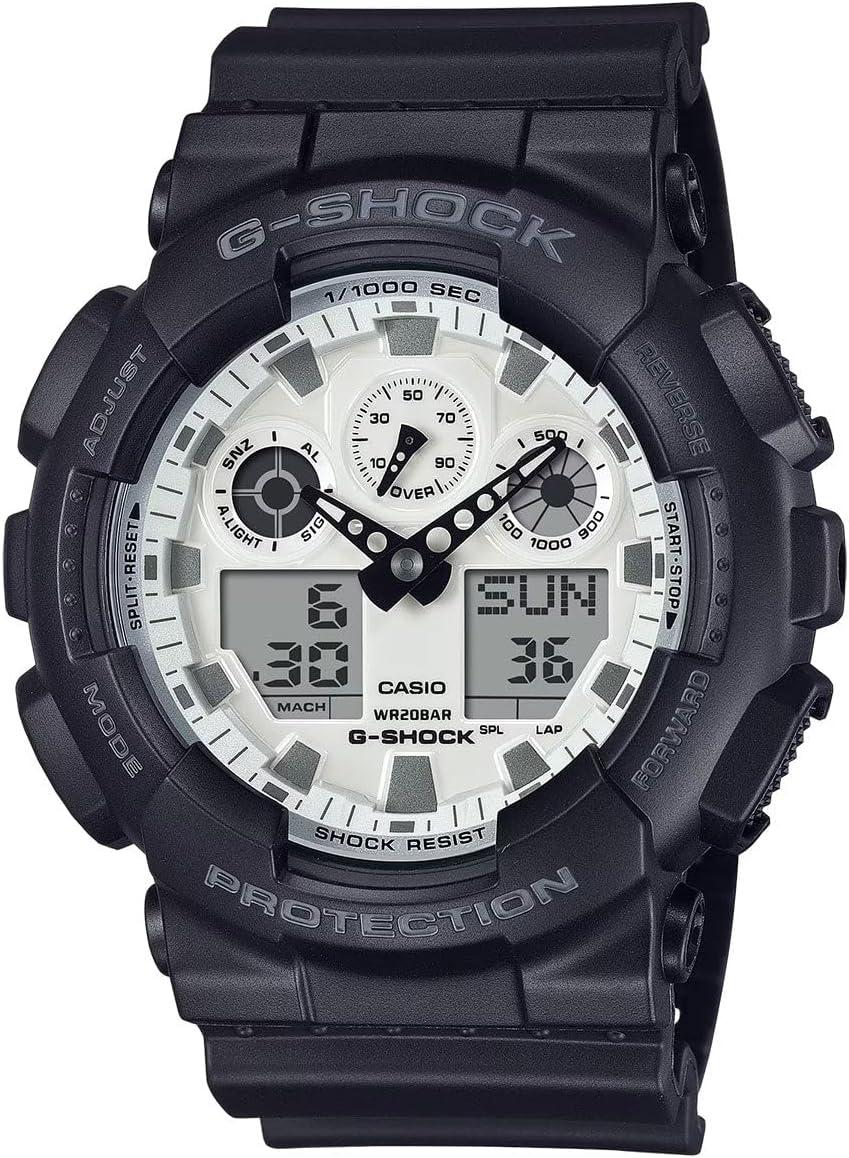 Casio G-Shock GA2100WD-1A: Brilliant White Dial, Black Resin Watch