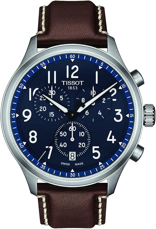Tissot Mens Chrono XL Vintage 316L Stainless Steel Case Swiss Quartz Watch