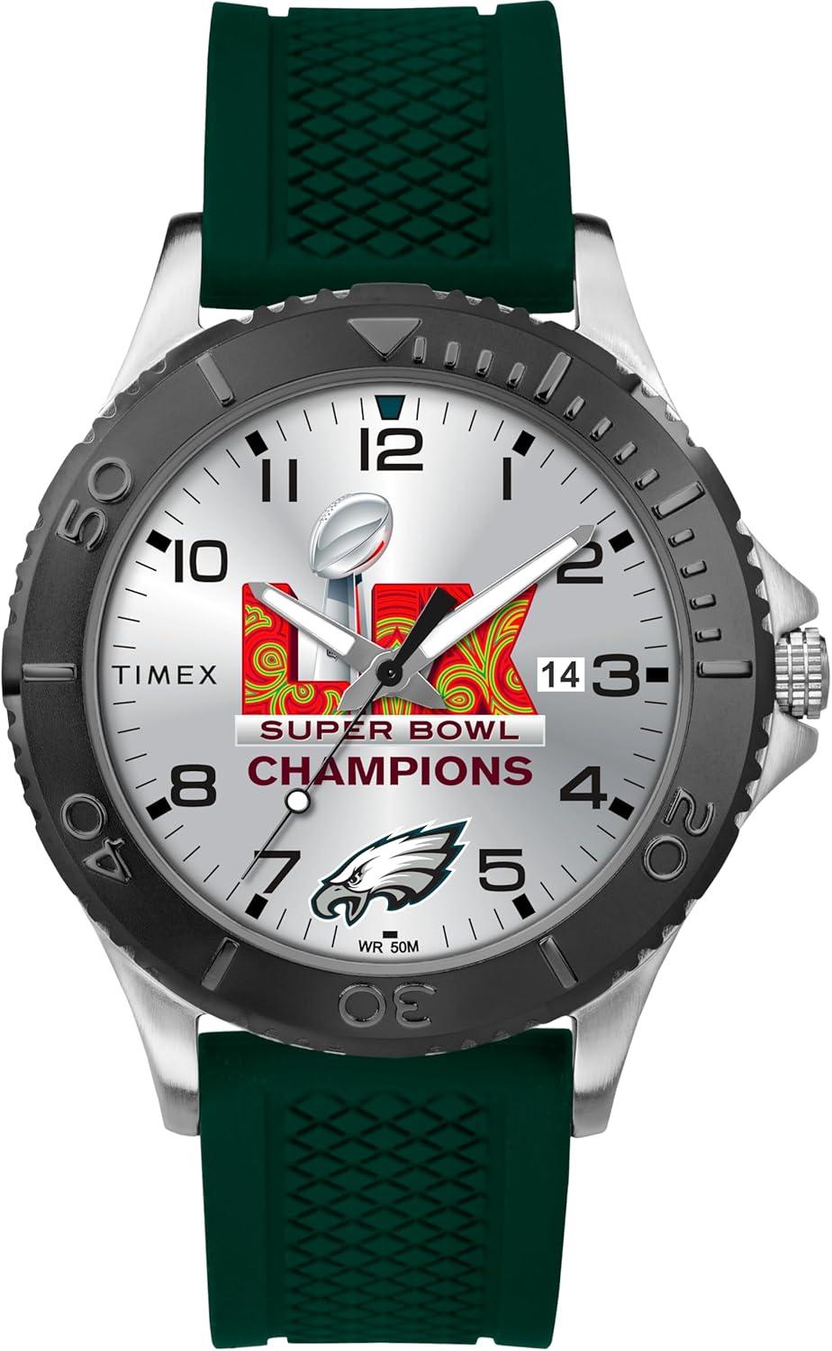 Timex Men's Super Bowl LIX Champions - Philadelphia Eagles - Gamer 42mm Watch