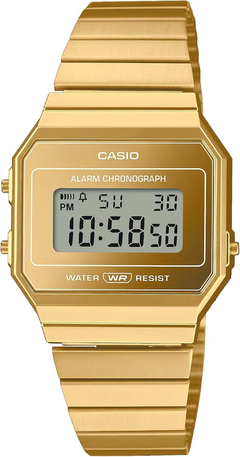 Casio Vintage Retro Modern Gold Watch A700WEVG-9AV