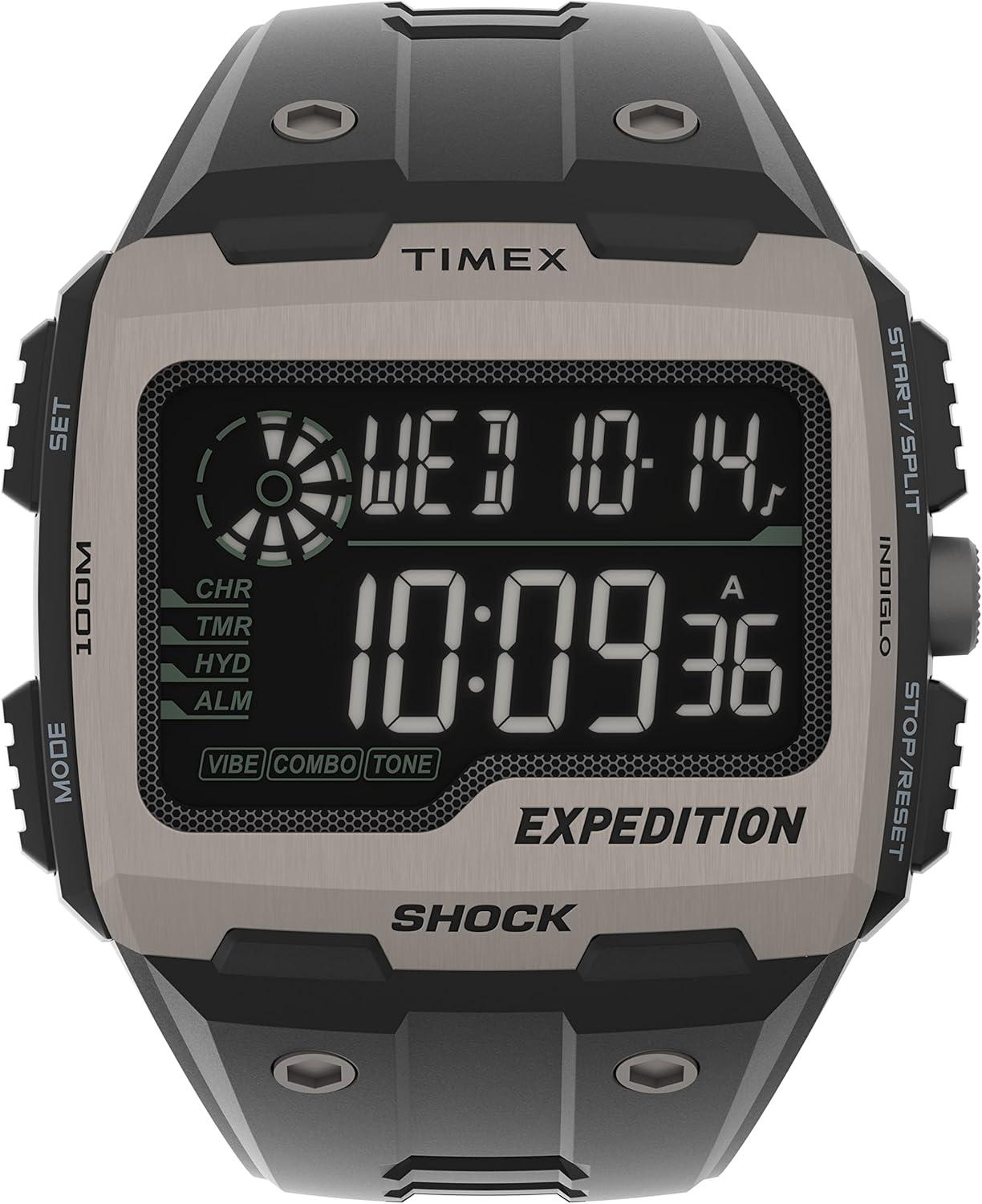 Timex Men's Expedition Grid Shock 50mm Quartz Resin Strap Watch