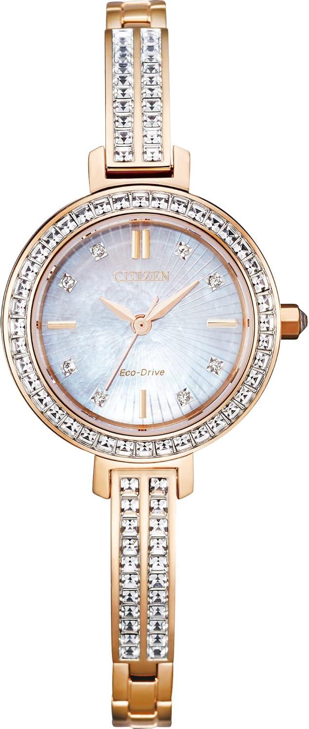 Citizen Women's Eco-Drive Dress Classic Crystal Bangle Watch