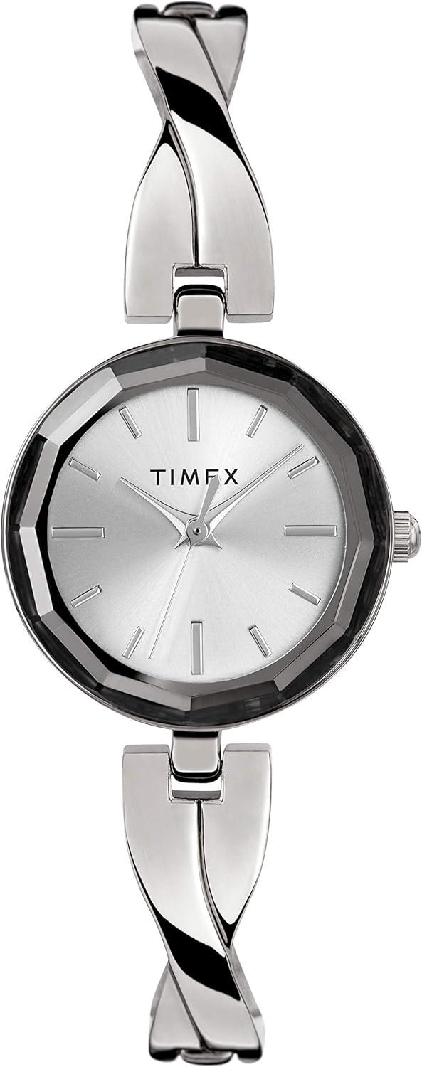 Timex Women's Premium Dress 26mm Watch – Silver-Tone Elegance