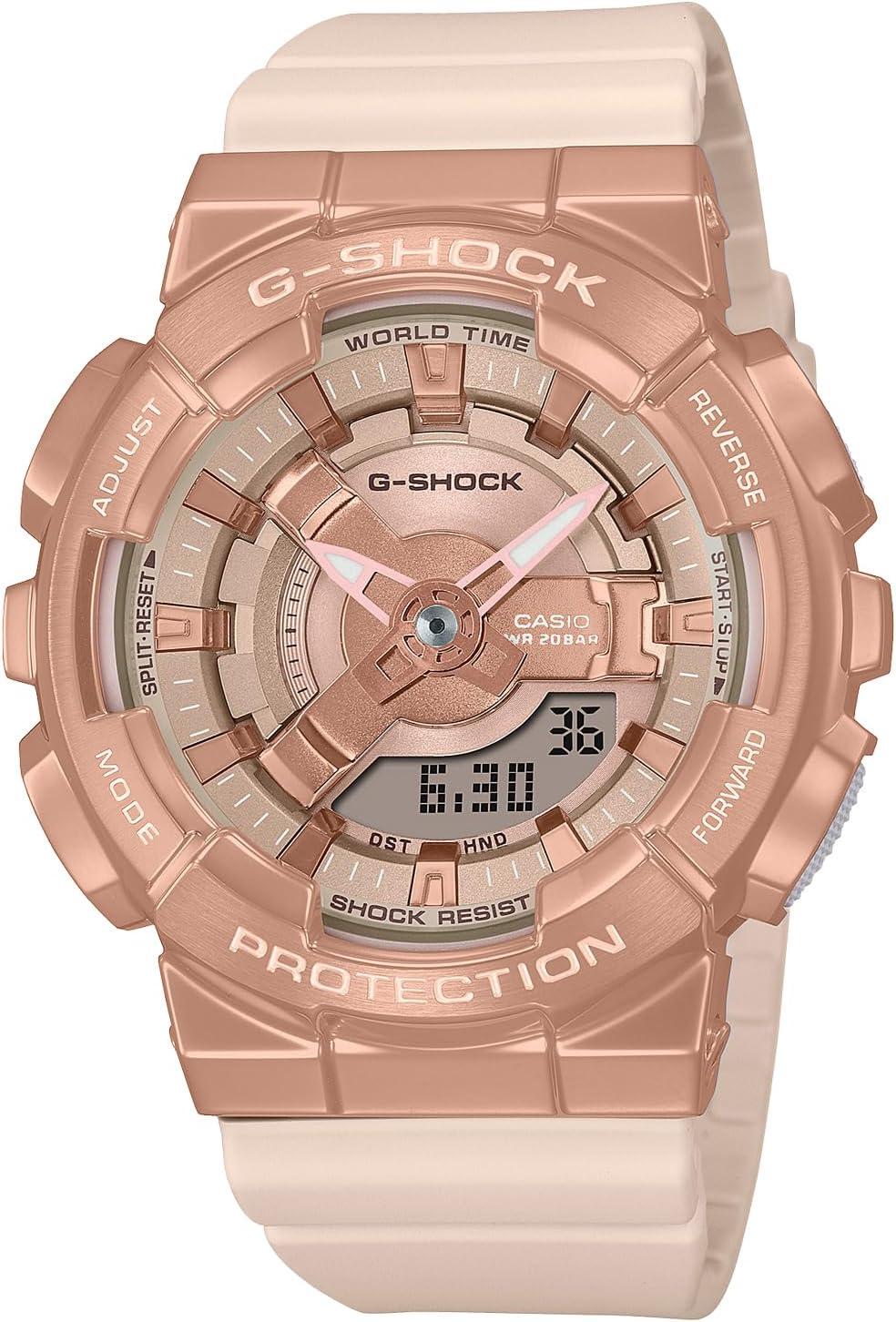 Casio GM-S110 Metal Covered Wristwatch - Pink Beige/Pink Gold