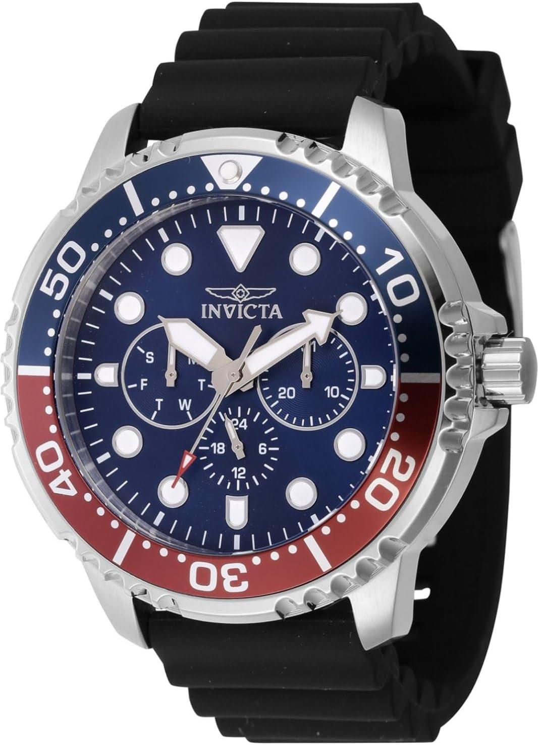 Invicta Pro Diver Men 48mm Stainless Steel Blue Dial VH63 Quartz Watch