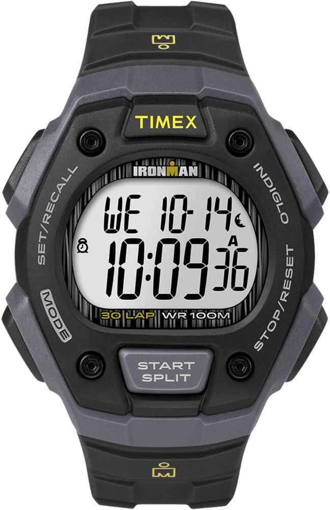 Timex Ironman Classic 30 Lap Full-Size Watch - Black/Yellow