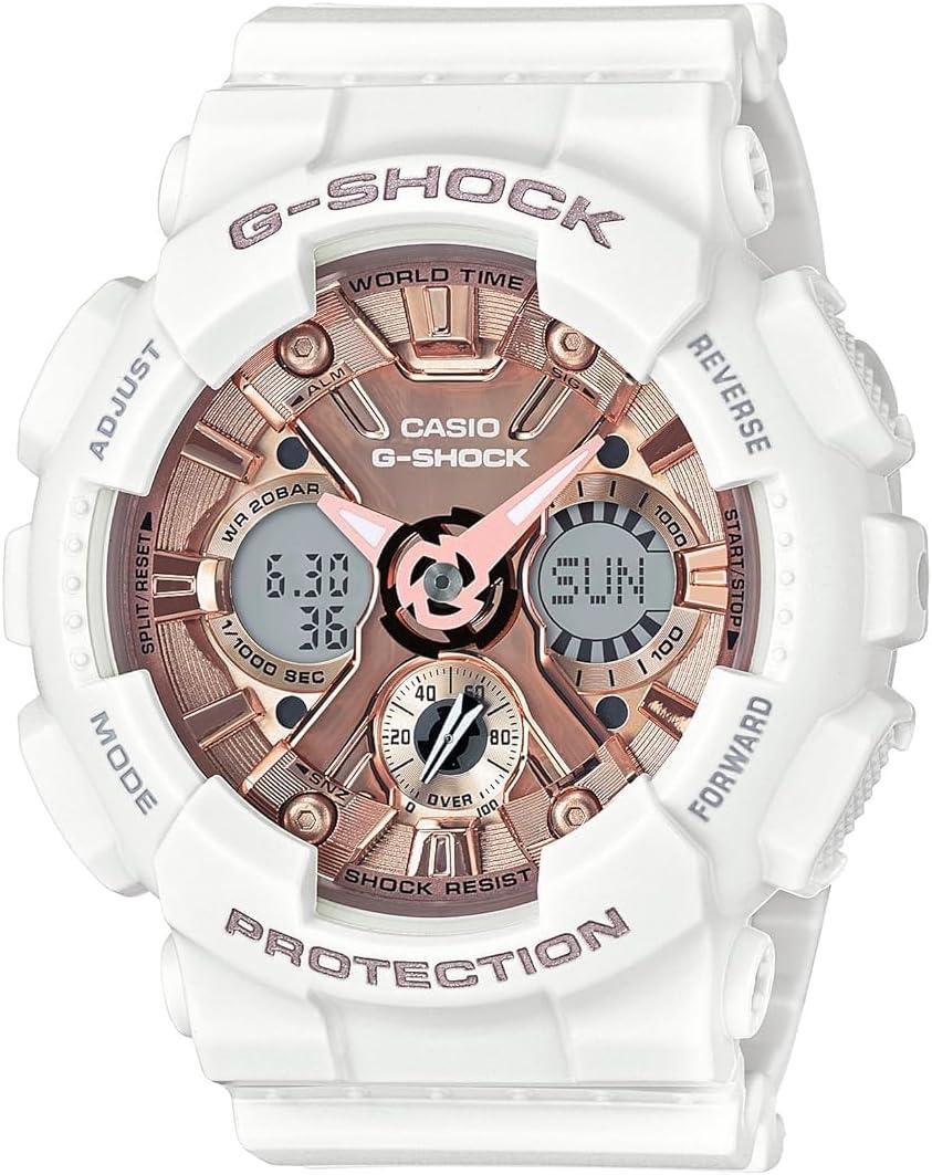 Casio Women's GMS-S120MF-7A2CR G Shock Analog-Digital Display Quartz White Watch
