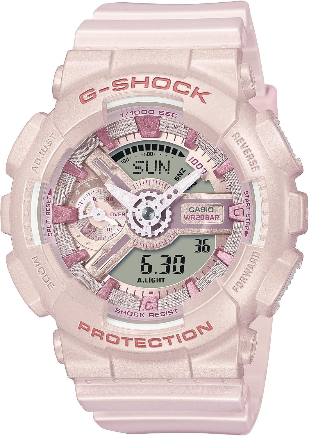 Casio G-Shock Analog Digital Women's Watch - Pearlescent Pink GMA-S110ST-4A