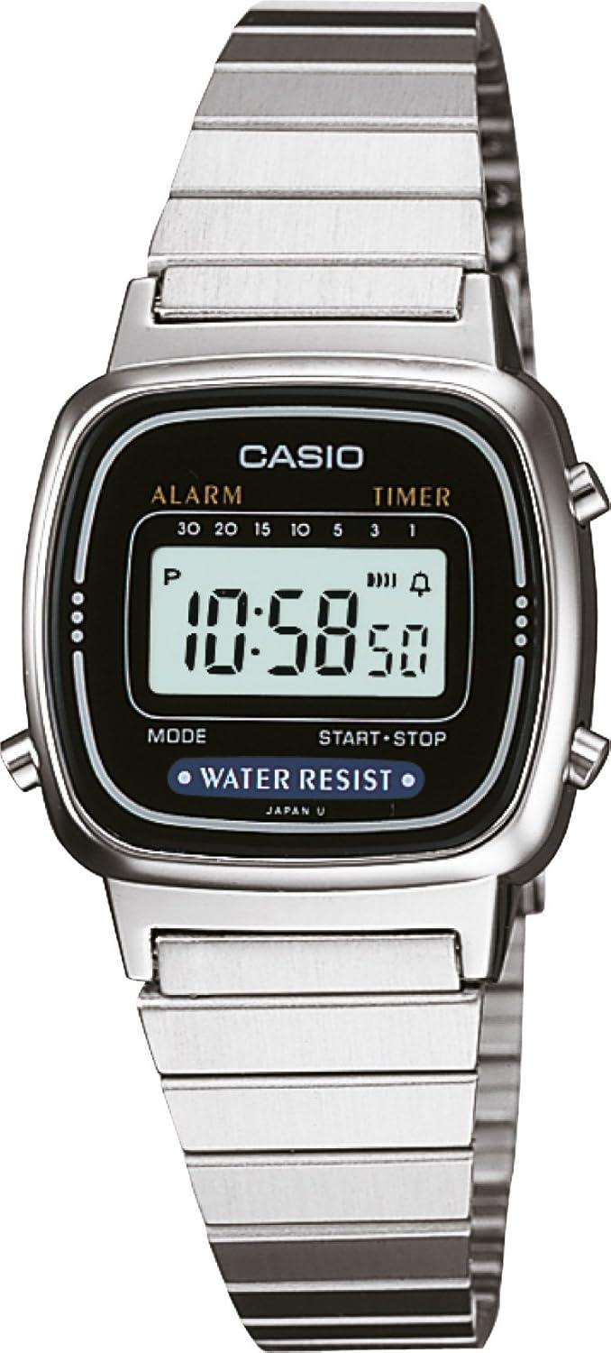 Casio Ladies Digital Stainless Steel Wrist Watch LA670W