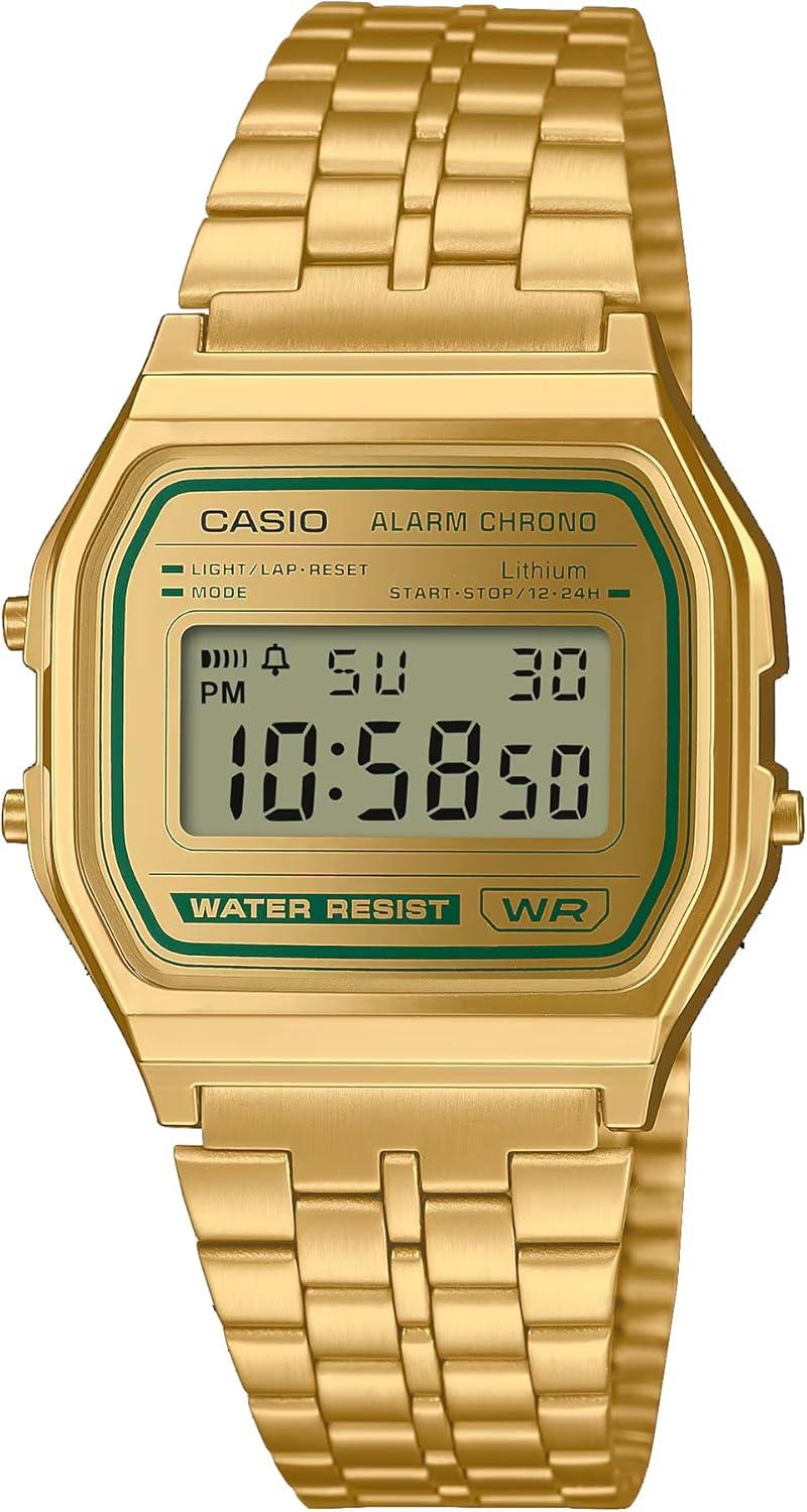 Casio A158WEGV-9A | Vintage Gold Digital Watch