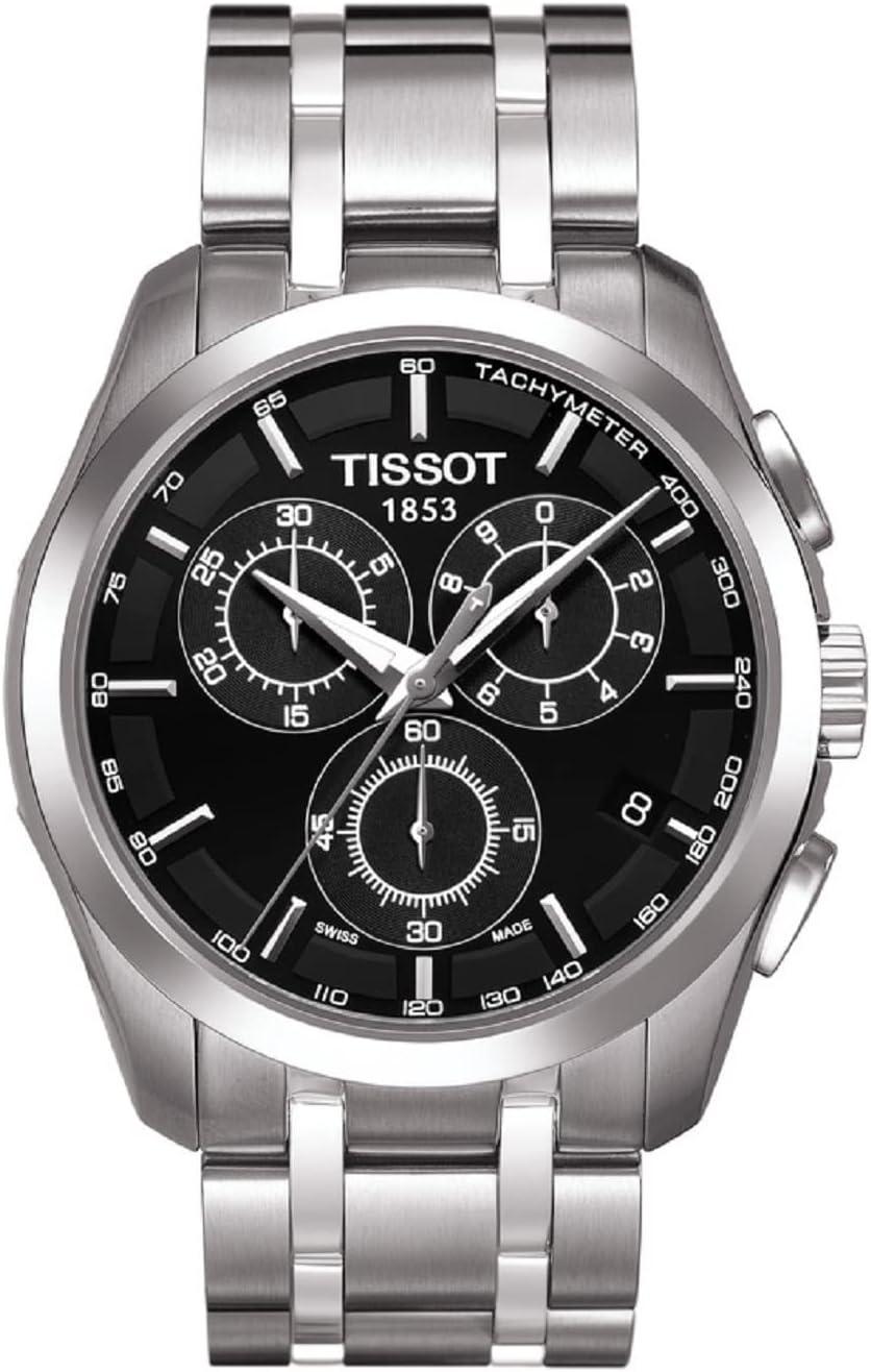 Tissot Men's Couturier Chrono Quartz Stainless-Steel Dress Watch Grey T0356171105100
