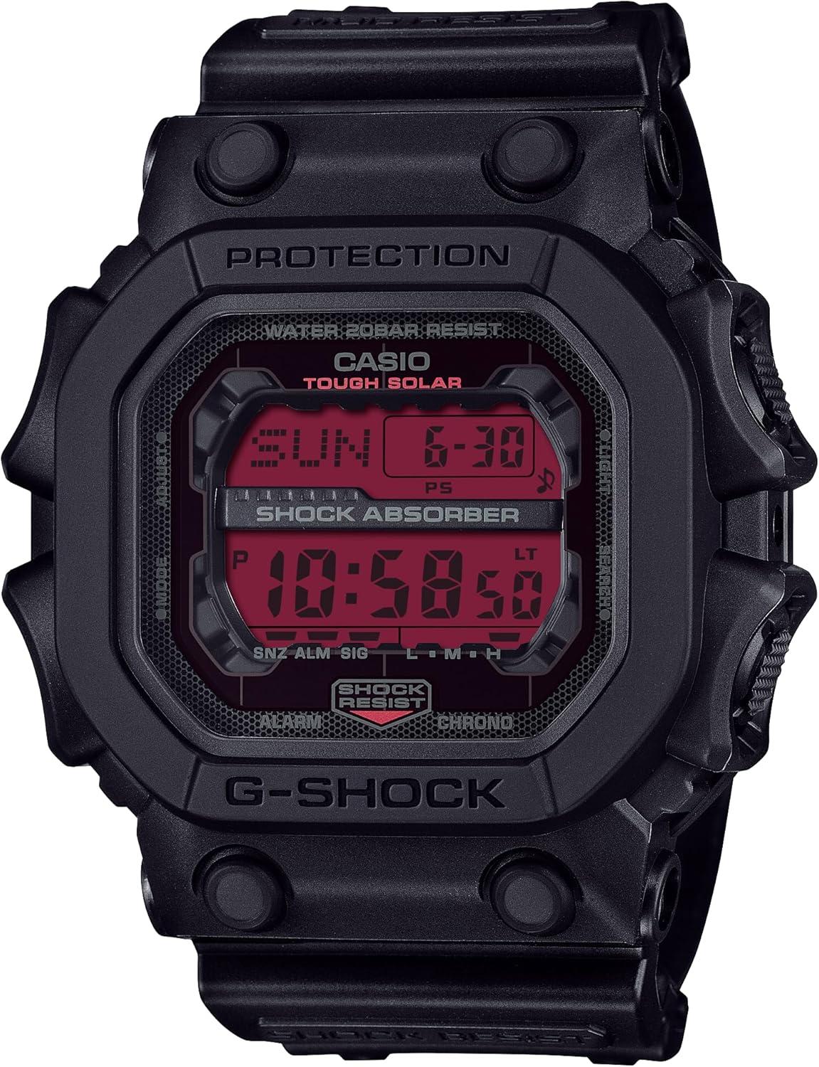 Casio G-Shock Black Resin Red Digital Oversized Watch GX-56BBR-1
