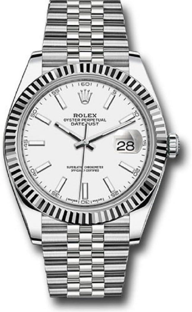 Rolex Datejust 41 White Dial Automatic Men's Watch 126334WSJ