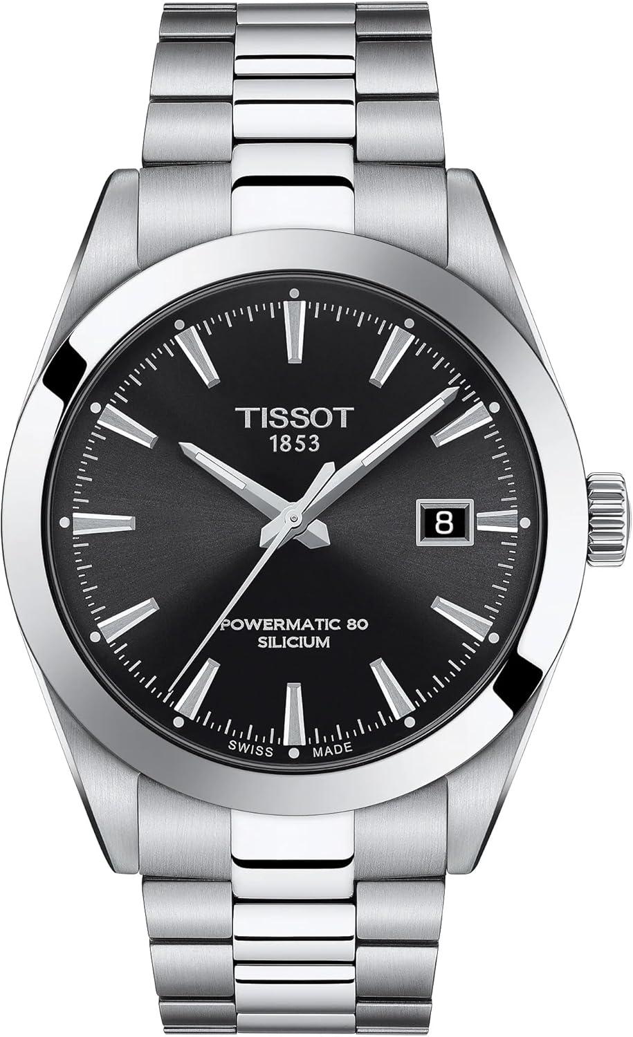Tissot Men's Gentleman Stainless Steel Dress Watch Grey T1274071105100