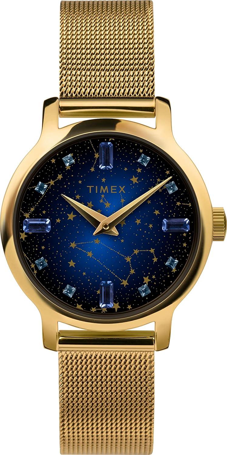 Timex Women's Celestial 31mm Watch - Gold-Tone Bracelet Blue Dial