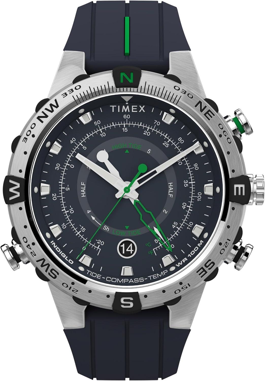 Timex Men's Expedition Tide-Temp-Compass 45mm TW2V22100VQ Quartz Watch