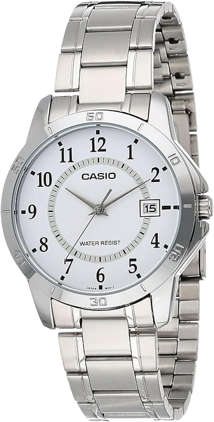 Casio MTP-V004D-7B White Dial Stainless Steel Watch