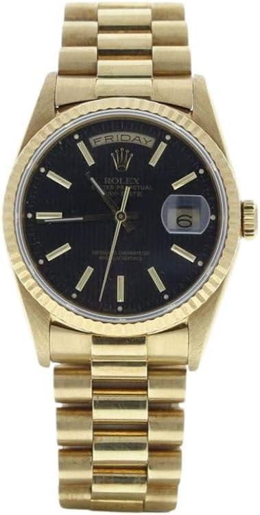 Rolex 18238 36mm DayDate President 18k Yellow Gold Watch - Certified Pre-Owned