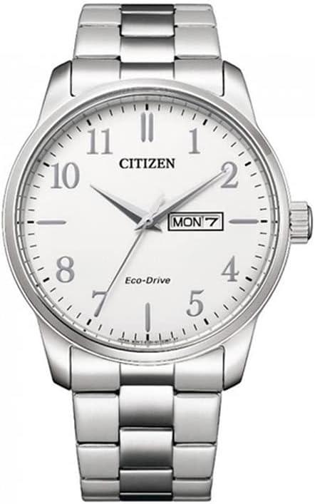 Citizen Men's Analogue Eco-Drive Watch, Silver, One Size, Bracelet