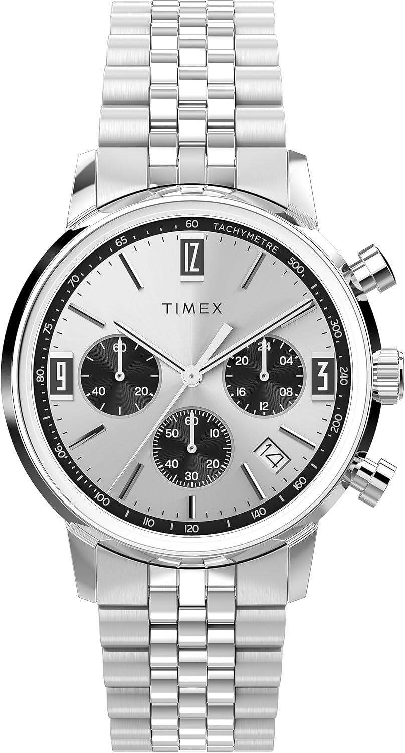 Timex Men's Marlin 40mm Watch - A Timeless Stainless Steel Classic