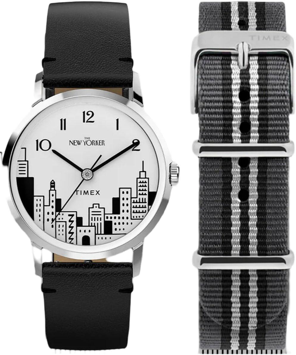 Timex Marlin Hand-Wound New Yorker Watch with NYC Skyline Dial